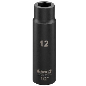 Вложка ударна удължена DeWALT 12 мм 1/2" DT7546