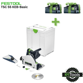 Акумулаторен потъващ циркулярен трион Festool TSC 55 KEB-Basic