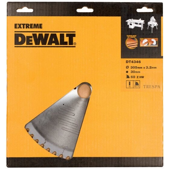 Диск циркулярен Dewalt за рязане на дърво и метал 305x30x3.2мм, 60z