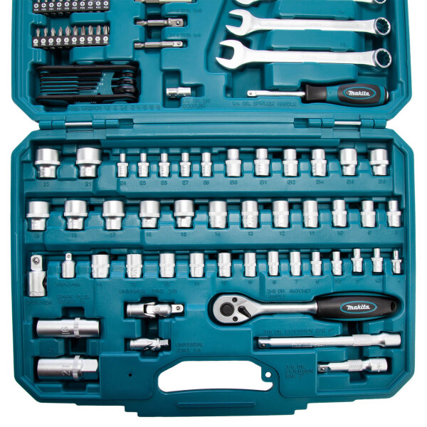 Комплект ръчни инструменти и битове Makita 120 части, E-06616