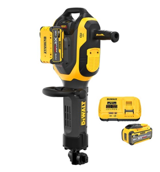 Къртач акумулаторен DeWALT DCH966Z2, 54V 15 Ah, захват шестостен